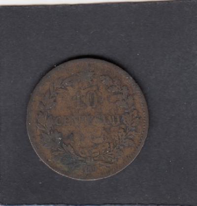 Beschrijving: 10 Centesimi EMANUELE II